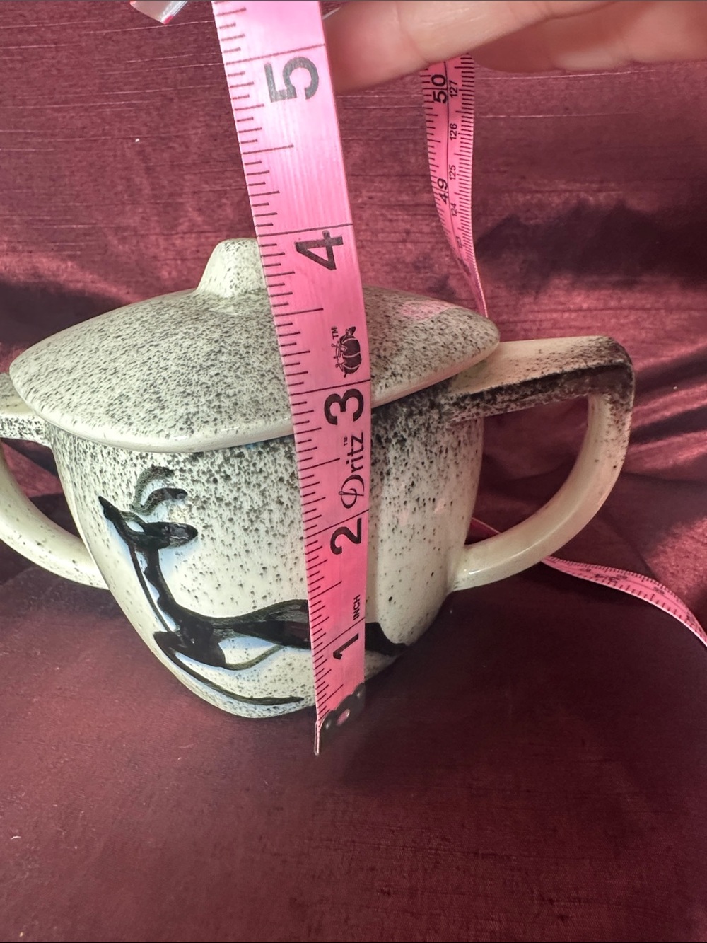 Vintage Loma of Arizona Covered Sugar Bowl / Small Tureen - MCM Deer Motif 🌵🦌✨ - Picture 7 of 7